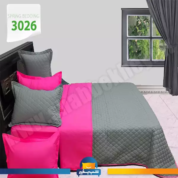 فروشگاه شب بخیر - quilt-set-of-four-seasons,-red-and-gray-season,-code-3026