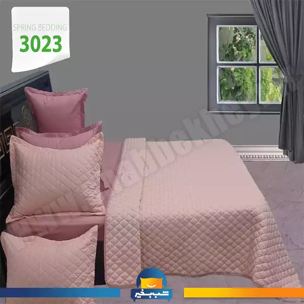 فروشگاه شب بخیر - sausage-four-season-quilt-set-and-dark-pink-season-code-3023